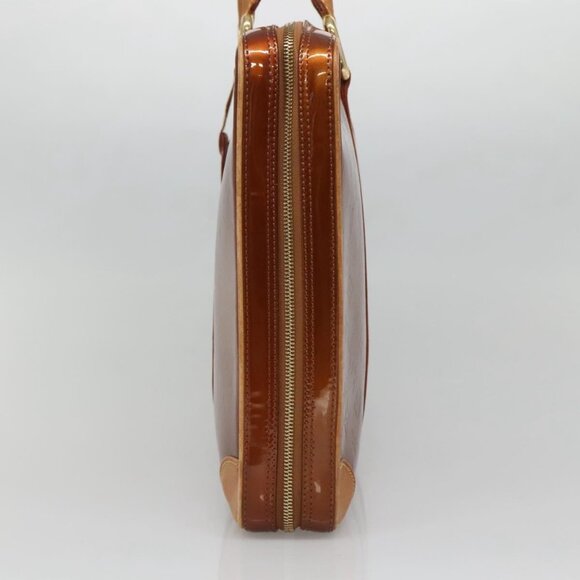 LOUIS VUITTON Monogram Vernis Van Damme Hand Bag Bronze - Picture 5 of 15